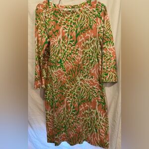 Crown & Ivy Coral and Green Dress